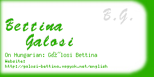 bettina galosi business card